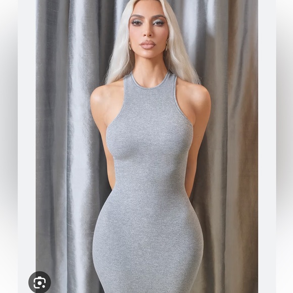 SKIMS Dresses & Skirts - Skims Soft Lounge Shimmer Racer Back Dress